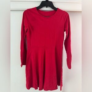 Girl XL Red Heart ❤️ Dress With long Sleeve